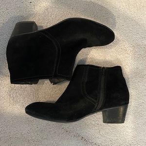 Aldo block heel booties black sz 38